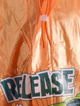 Kids Orange Zipper Raincoat