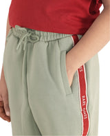 Boys Green Casual Regular Fit Solid Track Pant