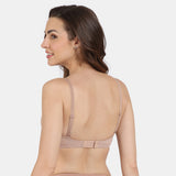 Women's Skin Padded Non Wired 3/4Th Coverage Tshirt Bra