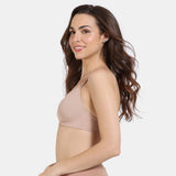Women's Skin Padded Non Wired 3/4Th Coverage Tshirt Bra