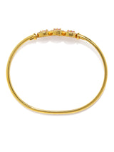 Women's Gold Plated Cubic Zirconia Studded Kada