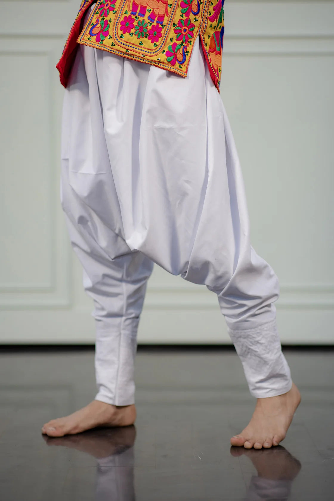 Men's White Solid Festive Choina