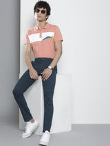 Men's Slim Fit Solid Mid Rise Stretchable Chinos