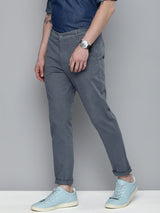 Men's Slim Fit Solid Mid Rise Chinos
