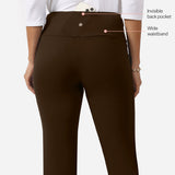 Women's Brown Solid Sports High Rise Trouser
