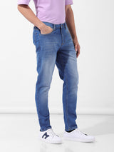 Men's Blue Casual Slim Fit Jeans