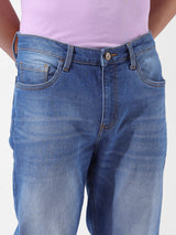 Men's Blue Casual Slim Fit Jeans