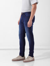 Men's Blue Casual Slim Fit Jeans