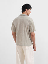 Men's Green Casual Regular Fit Polo Collar Half Sleeves Shirt