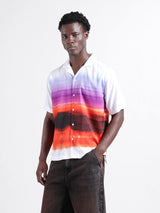 Men's Multicolor Casual Oversized Fit Polo Collar Half Sleeves Shirt