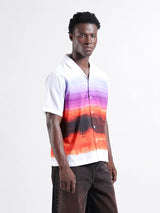 Men's Multicolor Casual Oversized Fit Polo Collar Half Sleeves Shirt