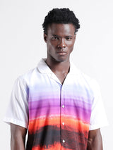 Men's Multicolor Casual Oversized Fit Polo Collar Half Sleeves Shirt