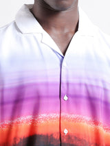 Men's Multicolor Casual Oversized Fit Polo Collar Half Sleeves Shirt