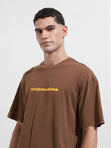 Men's Brown Casual Regular Fit Crew Neck Half Sleeves Tshirt