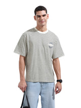 Men's Grey Casual Regular Fit Crew Neck Half Sleeves Tshirt