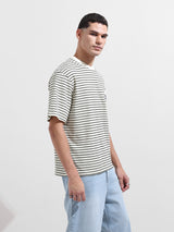 Men's Grey Casual Regular Fit Crew Neck Half Sleeves Tshirt