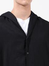 Men's Black Casual Regular Fit Solid Full Sleeves Shirt