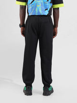 Men's Black Casual Loose Fit Solid Jogger