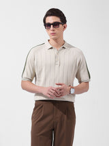 Men's White Casual Slim Fit Solid Half Sleeves Tshirt