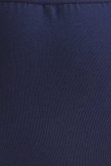 Women's Blue Solid Cotton Maternity Panty