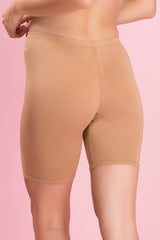 Women's Beige Solid Cotton Panty