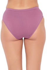 Women's Multicolor Solid Cotton Panties - Pack of 3
