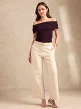 Women's Wine Party Solid  Top