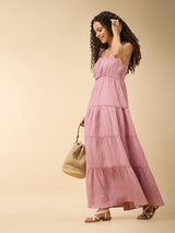 Women's Pink Casual A-Line Dress