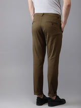 Men's Slim Fit Solid Mid Rise Chinos