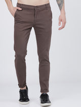Men's Slim Fit Solid Mid Rise Chinos