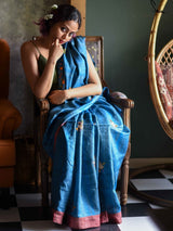 Women's Blue Silk Saree