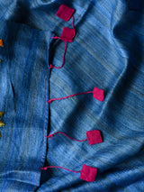 Women's Blue Silk Saree