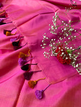 Women's Pink Silk Saree