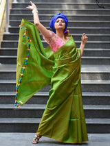 Women's Green Silk Saree