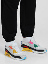 Men's Black Casual Baggy Fit Solid Jogger