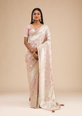 Women's Purple Zariwork Banarasi Silk Saree