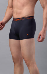 Men's Grey Mid-Rise Solid Trunk