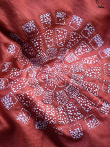 Women's Orange Silk Saree