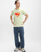 Men's Green Casual Printed Half Sleeves Tshirt