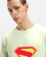 Men's Green Casual Printed Half Sleeves Tshirt