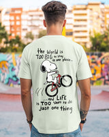 Men's Green Casual Regular Fit Printed Half Sleeves Tshirt