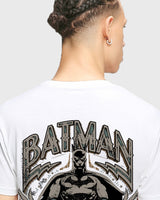 Men's White the Dark Knight Graphic Printed Tshirt