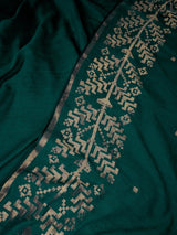 Women's Green Pure Cotton Saree