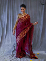 Women's Pink Pure Cotton Saree