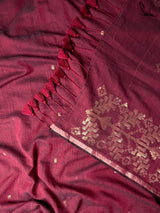 Women's Pink Pure Cotton Saree