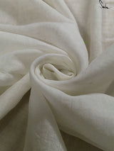 Women's White Mul Cotton Saree