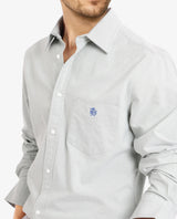 Men's Grey Formal Regular Fit Solid Full Sleeves Shirt