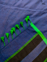 Women's Blue Cotton Saree