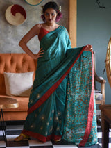 Women's Green Silk Saree