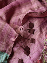 Women's Purple Silk Saree